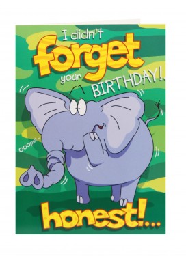 Birthday Card - Belated