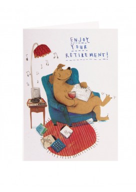 Congrats Bear On Chair Retirement Card