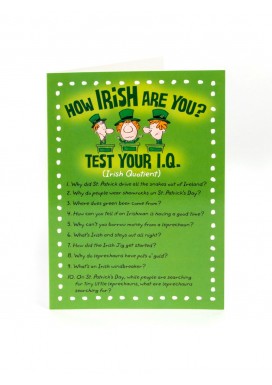 Irish IQ St Patricks Day Card
