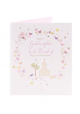 Goddaughter Christening Day Card