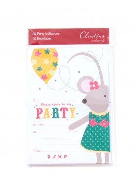 Little Mouse Party Invitations