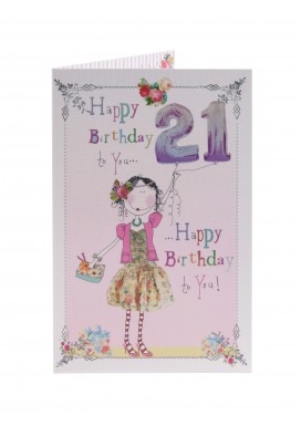 Ruby Slippers 21st Birthday Card