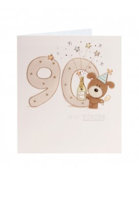 Woof The Dog 90th Birthday Card