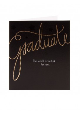 Gold Stars Graduation Card