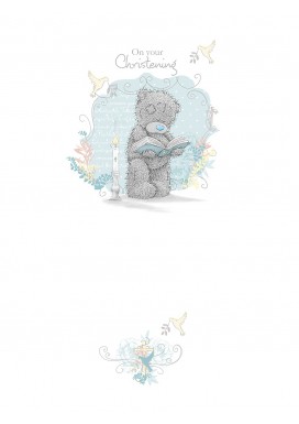 Me To You Christening Card Tatty Teddy Folding Book
