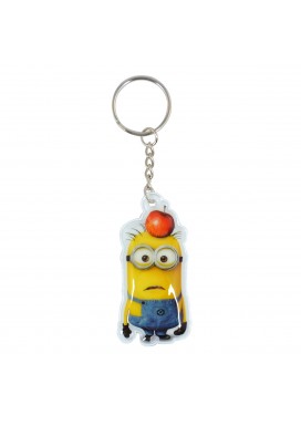 Minion & Apple Light Up Torch Key Ring