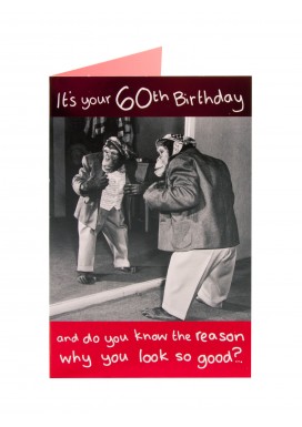 Dapper Monkey 60th Birthday Card