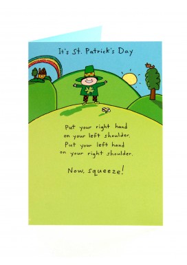 Big Hug From Me St Patricks Day Card