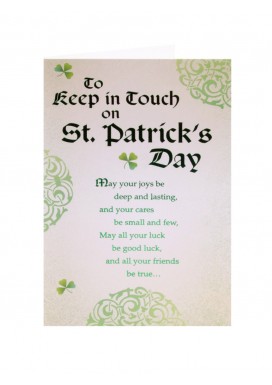 Keep In Touch St Patricks Day Card