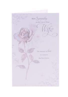 With Sympathy Loss Of Your Wife Card