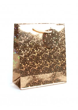 Medium Gold Holographic Gift Bag
