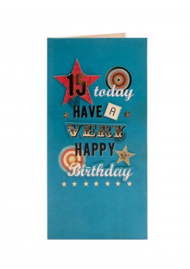 15th Birthday Boy Card