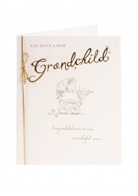 Cute Rabbit Grandchild Congratulations Card