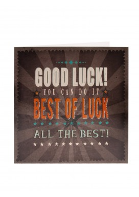 Best Of Luck Card
