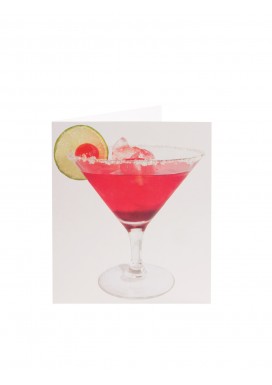Simply Cocktail Glass Blank Card