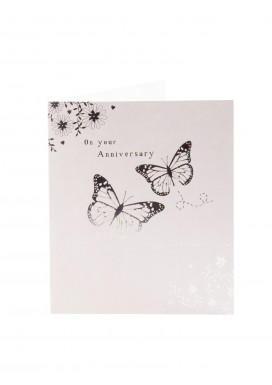 Simply Butterflies Anniversary Card
