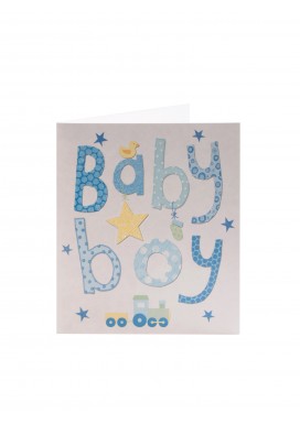 Simply Baby Boy Tab On Lettering Card