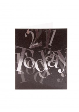Simply Typography 21st Birthday Card