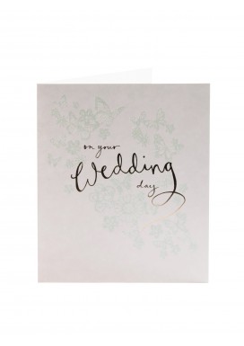 Simply Butterflies Wedding Day Card