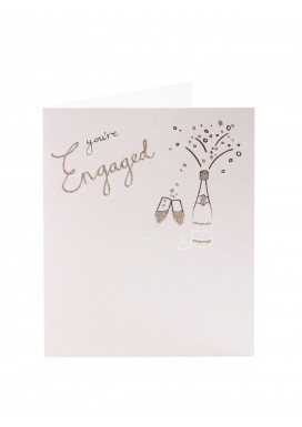 Simply Your Engaged Champagne Card