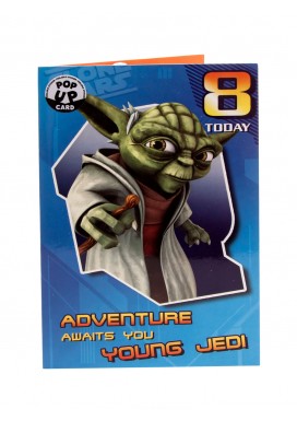 Age 8 Star Wars Birthday Card