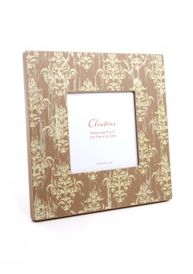 Beige Green Fluer 5x5 Desk Photo Frame