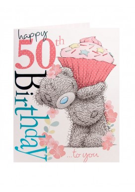 Large Me To You Cupcake 50th Birthday Card