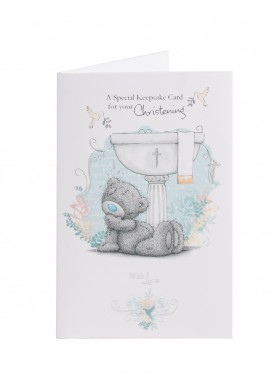 Me To You Keepsake Christening Greeting Card 