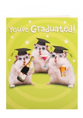 A La Mode Graduation Congrats Card