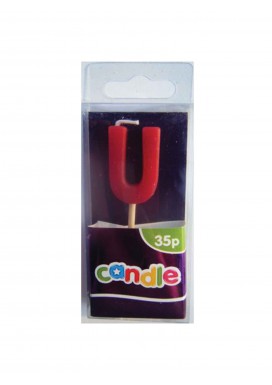 Initial Candle - Letter U