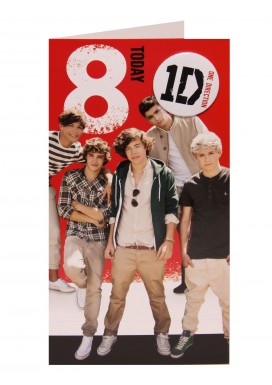 8 Today - One Direction Card at Clintons
