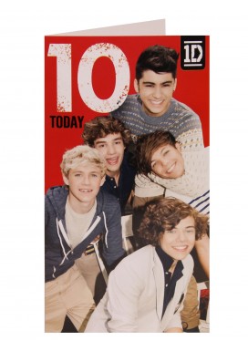 10 Today - One Direction Card at Clintons