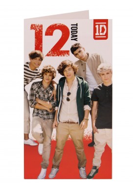 12 Today - One Direction Card at Clintons