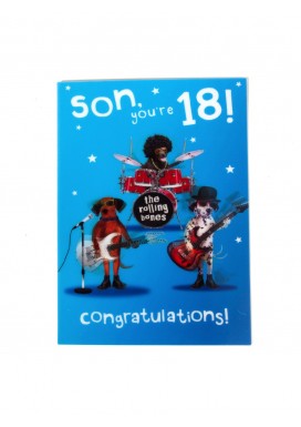 18th Son Birthday Card