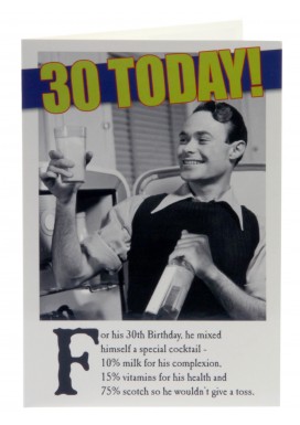 Complexion 30th Birthday Card