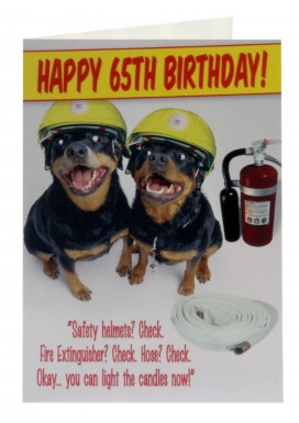 Candles 65th Birthday Card