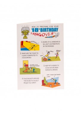 18th Male Birthday Card