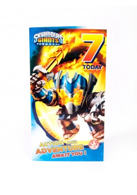 Skylanders Age 7 Birthday Card