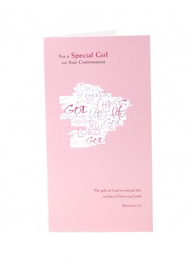 Special Girl Dove Confirmation Card