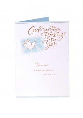 Dove Blessings To You Confirmation Card