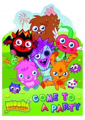 Moshi Monsters 6 Invite Cards