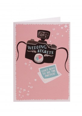 Camera Wedding Regret Card