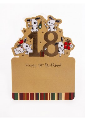 Skoot 18th Birthday Card 