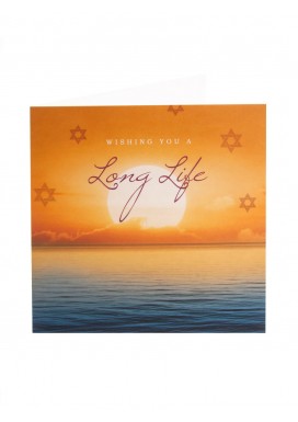 Jewish Wishing You A Long Life Card