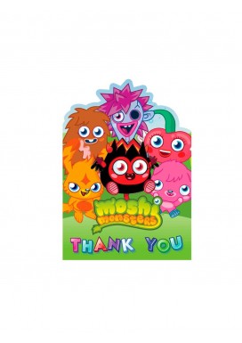 Moshi Monsters 6 Thank You Cards