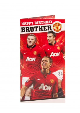 Brother Manchester United Birthday Card