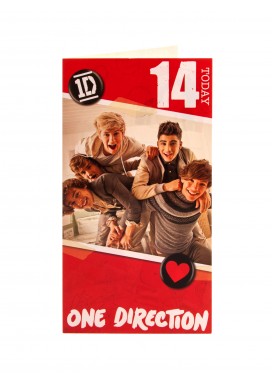 Age 14 One Direction Birthday Card