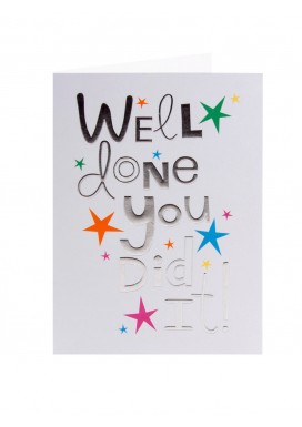 Colourful Stars Congratulations Card