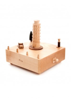 Handmade Leaning Tower Of Pisa Musical Box 