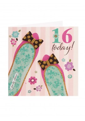 Pretty Shoes 16th Birthday Card
